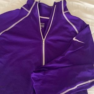 Gorgeous purple Nike Pro 3/4 zip in perfect condition